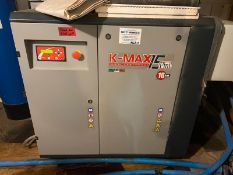 K Max 15 Fini Compressor, serial no. 1120651910, year of manufacture 2010, approx. 1m x 0.8m x 1.