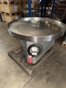 Peal Engineering RT1 Stainless Steel Rotary Table/ Lazy Susan, serial no. 91061, three phase,