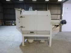 Ottevanger Rotary Drum Separator, approx. 1000mm diameter drum, approx. 50mm x 50mm mesh screen