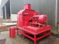 Cormall / Jensen 160/800 160kW Hammer Mill, approx. 3m x 3m x 3m, 8 tonne per hour capacity, loading