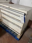 Lista Three Drawer Heavy Duty Chest (formally used by motor racing team), approx. 70cm x 70cm x 80cm