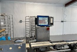Ishida DACs Check Weigher, 1200g load cell with touch screen Ishida screen, serial no. DACS-W-012-