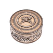 Kleine Dose. Frankreich, nach 1838 | Silber, tlw. vergoldet.