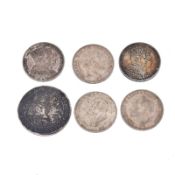 Sechs Münzen. Deutschland, 17., 19. bzw. 20. Jh. | Silber.