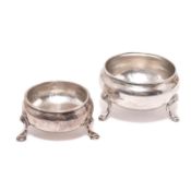 Zwei Salièren. England u.a. | Silber.