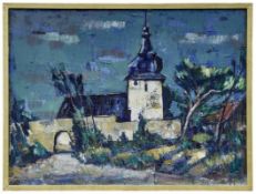 Greiner, Anton, Blick auf die Kirche in Hohenpölz