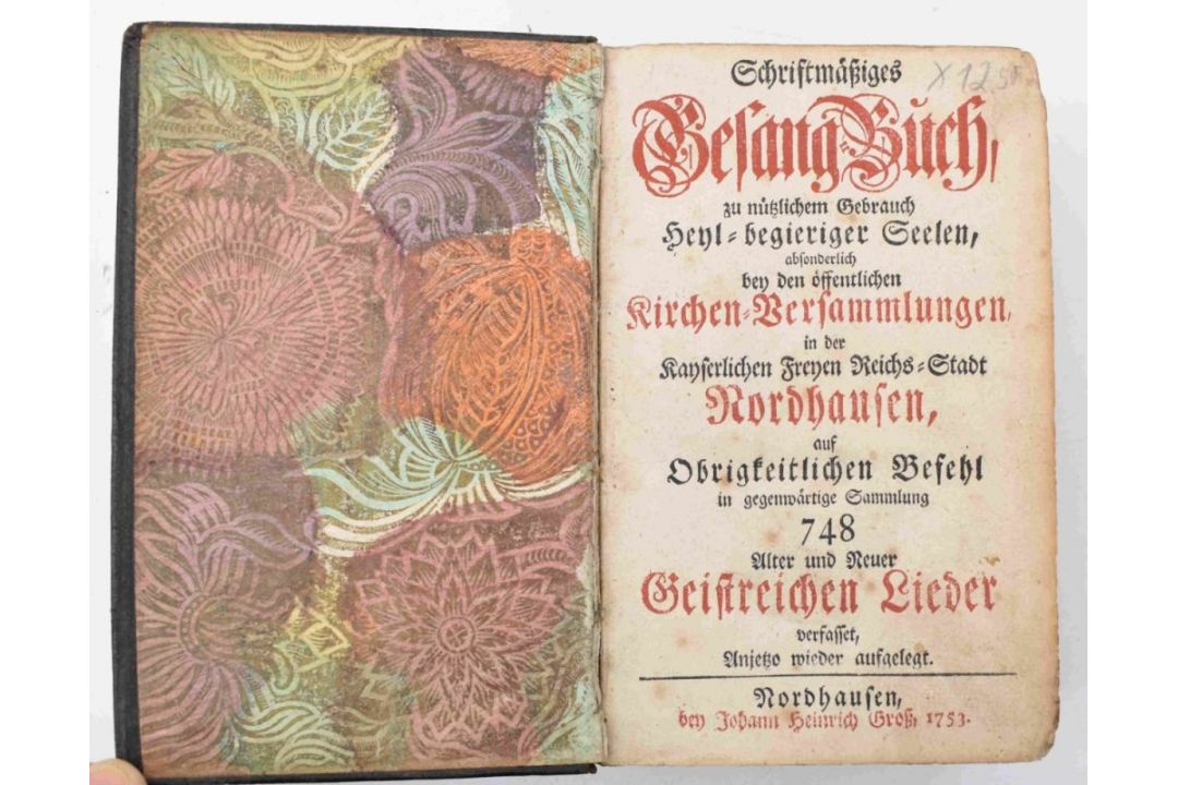 Schriftmäßiges Gesangbuch, zu nützlichem Gebrauch Heyl-begieriger Seelen - Bild 2 aus 4