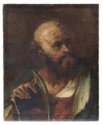 The Apostle Matthias with axe, Venetian school of the 18th century.
