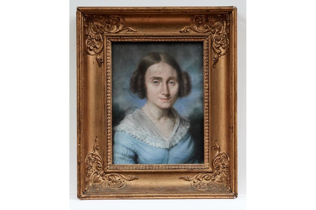 Biedermeier-Damenbildnis - Bild 1 aus 3