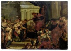 Esther before Ahasuerus, Venetian Master, 2nd half 18th cent.