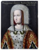 Portrait of Margaret of Brabant, German master, end of the 16th cent.
