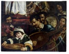Group with musicians, Spanish master of the 17th century
