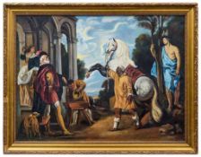 Jordaens, Jacob - modern copy after, The eye of the master makes the horse fat