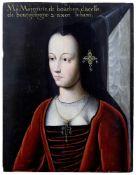 Portrait of Margaret of Austria, German master, end of the 16th cent.