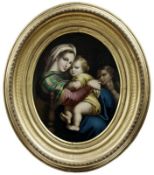 Raphael, (Raffaello Sanzio da Urbino) - copy after, Madonna della Seggiola (Sedia)