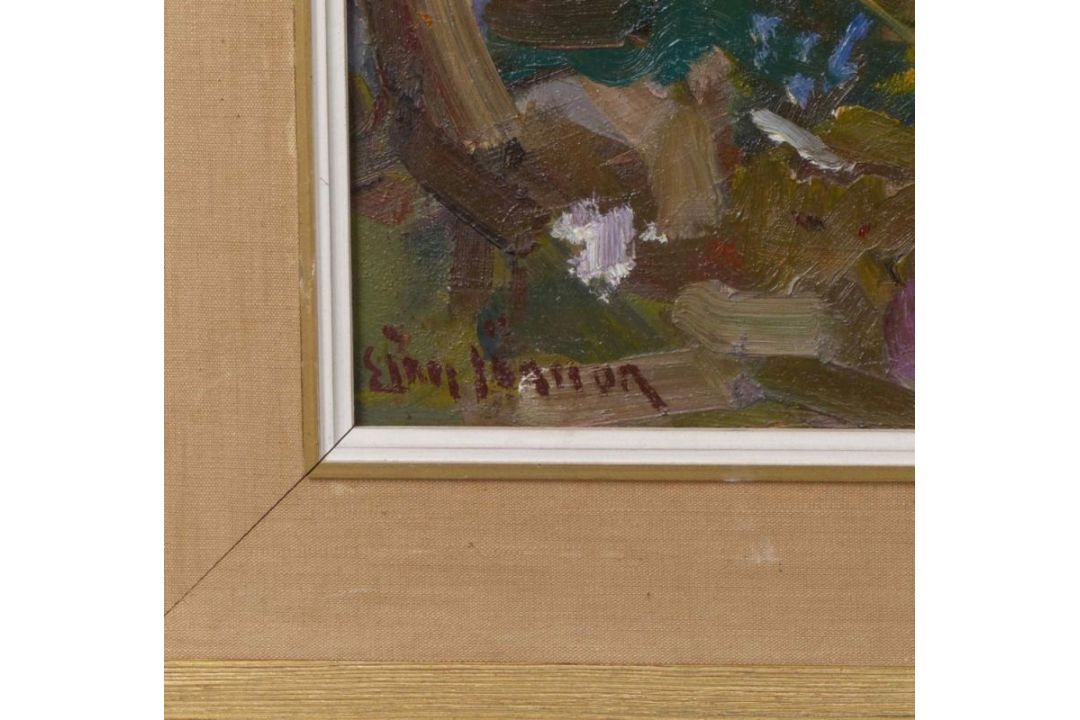 Schwedischer Landschaftsmaler des fr. 20. Jahrhunderts, Küstenlandschaft bei Revhusen - Bild 3 aus 4