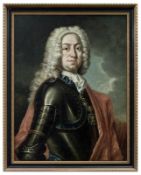 Portrait of a nobleman in splendid armour, 1st half of the 18th cent.