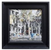 Vives Fierro, Antoni: Straßenszene in Barcelona