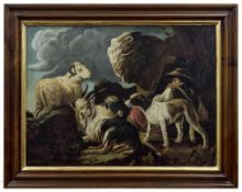 Roos, Philipp Peter - 18th century copy after, Shepherd resting with his animals