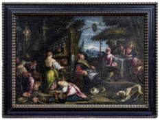 Bassano, Leandro (attribution): The Last Supper at Emmaus