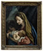 Madonna with child, Italian school of the 18th century after Maratta