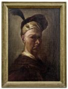 Adler, Salomon (attribution): Self-portrait with turban