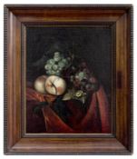 Fruit still life with snail, Amsterdam Master of the 17th century.