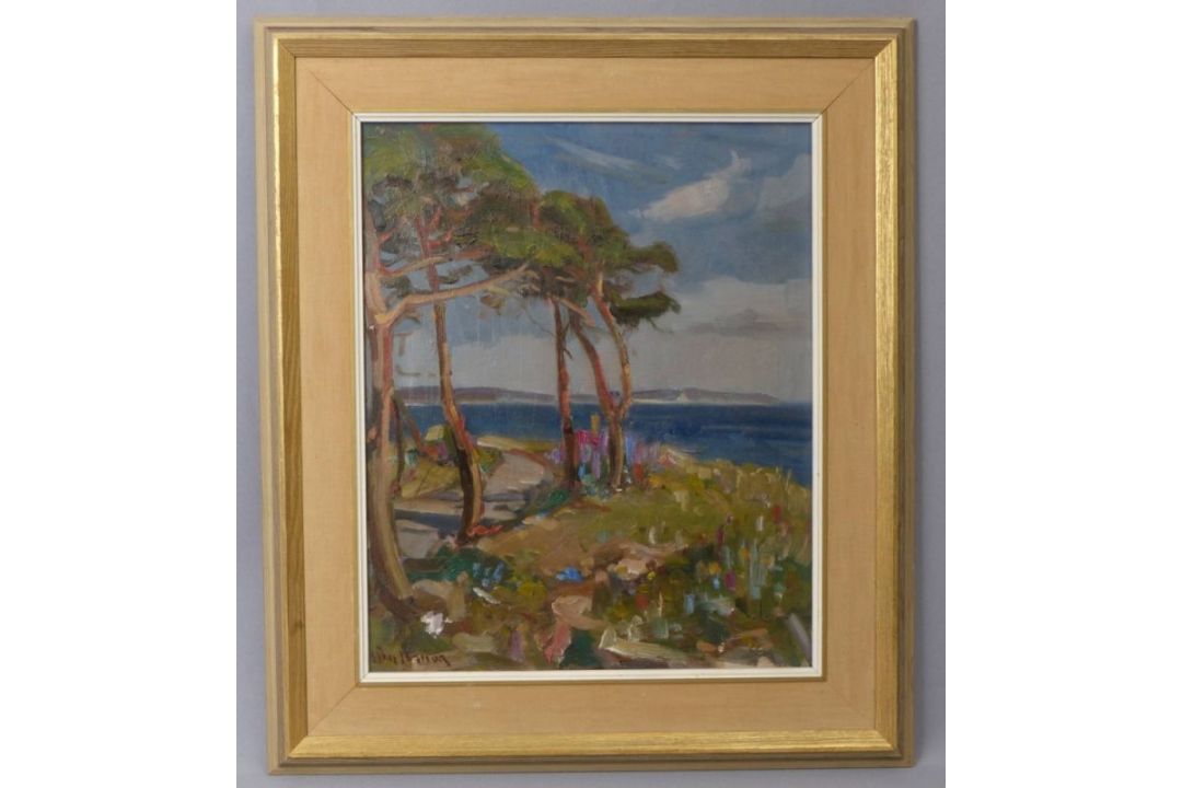 Schwedischer Landschaftsmaler des fr. 20. Jahrhunderts, Küstenlandschaft bei Revhusen - Bild 2 aus 4