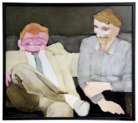 Burniewicz, Tadeusz 'Bury': Two men on the sofa