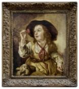 Noordt, Jan van (attribution): Young Shepherdess with Poppies and a Lamb