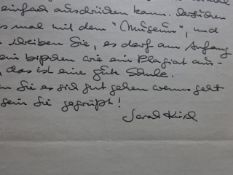 Kirsch - Brief an Gunnar Wilken