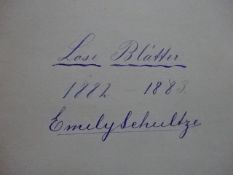 Schultze - Gedicht-Album 1882
