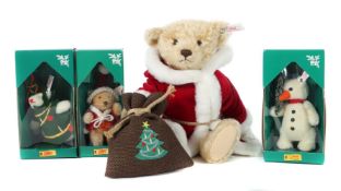 4 weihnachtliche Bären Steiff, 1 x