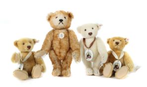 4 Teddy Bären Steiff, 3 x Geburtstags