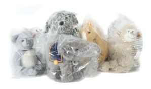 5 Tiere Steiff, neuzeitlich, 1 x Koala