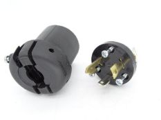 (5) HUBBELL HBL2611BK Plug