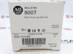 (5) ALLEN BRADLEY 800T-QTH2A Indicator Light