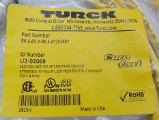 (10) TURCK RK 4.4T-2-RS 4.4T/S1587 Cable