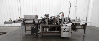 B&H BH8000 Roll Fed Wraparound Glue Labeler