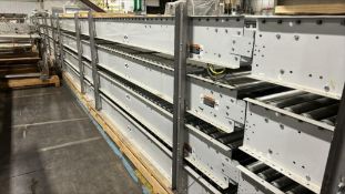 (4) Powered Roller Band Conveyors 10'L x 36