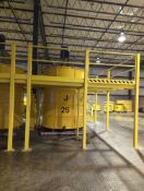 2500 Gallon Stainless Steel Flat Bottom Tank with Center Mounted Agitation