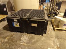 New Pig IBC Tote Spill Containment Pallet w/ JustRite Salvage Drum