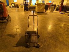 ULINE H-670 Table Top Scale on Stainless Steel Cart