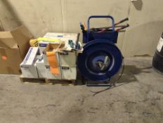Uline Labeling Materials and Banding Cart