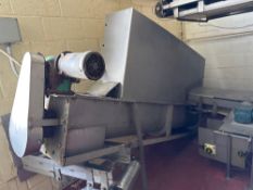 9 Foot Long x 18 Inches wide Auger Conveyor