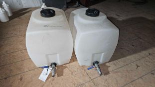 (2) 30 Gallon Poly Tanks