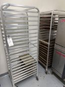 (2) Stainless Steel Pan Transfer Carts