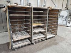 (3) Bakery Racks on Casters
