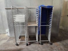 (3) Bakery Racks on Casters - Sheet Pan Racks