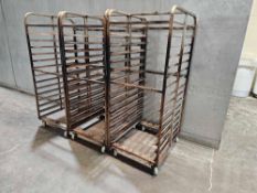 (3) Bakery Racks on Casters - Sheet Pan Racks